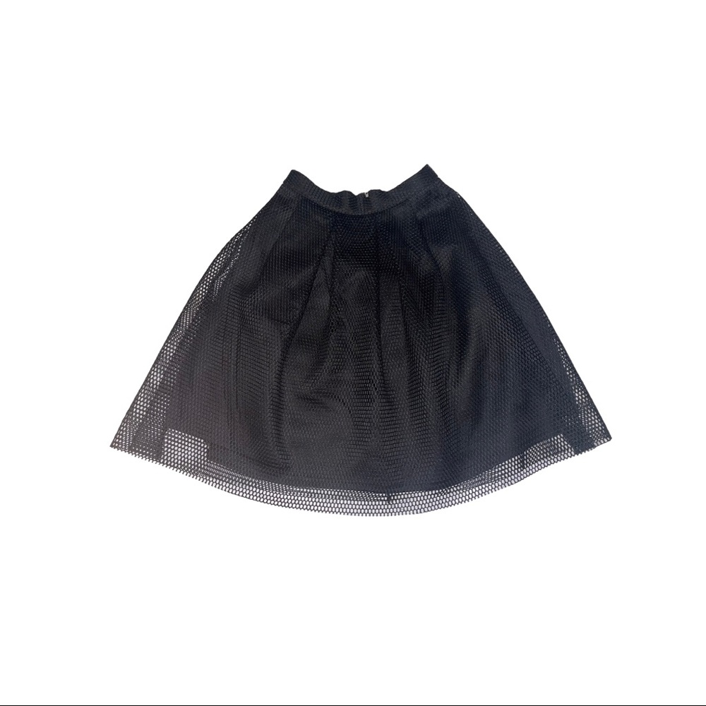 Forever 21 Black Perforated Skirt Size M